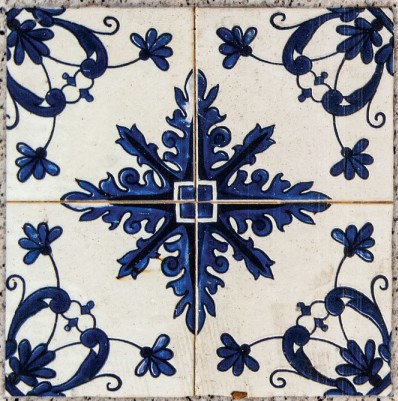 inside a town between two big buildings